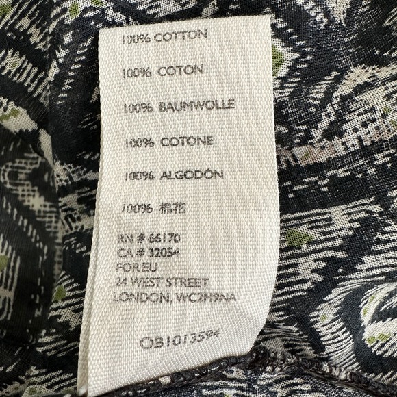 Free people mostly meadows boho blouse Black Combo Festival Hippie small - Picture 11 of 12